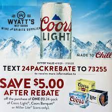 great rebate from coors