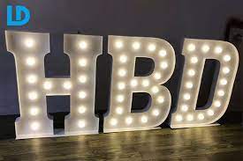 lighted metal letters whole light