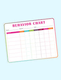 printable behavior chart for kids