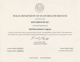 Mold Remediation License For Texas