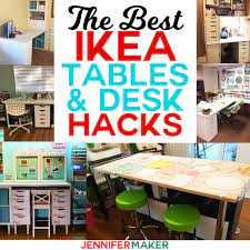 Browse ikea's collection of desk for writing and working from home from small to large sizes, in white, black and more. The Best Ikea Craft Room Tables And Desks Ideas Jennifer Maker