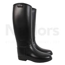 Shires Childs Long Rubber Riding Boots Black