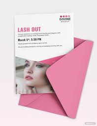 makeup artist invitation template in ms