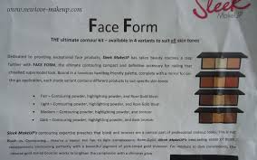 sleek makeup face form palette review