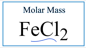 molar m molecular weight of fecl2