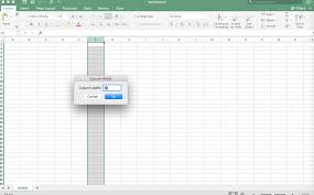 Did Excel 2016 For Mac Change Its Column Width