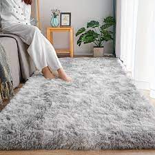 fluffy area rug bedroom soft fuzzy