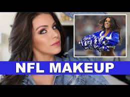 nfl cheerleading makeup tutorial game