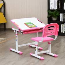 The kidkraft study desk and chair has an extremely elegant design and should match any color in your kid's room. Ergonomic Pink Kids Desk Chair Height Adjustable Children Study Desk Student Desk With Lamp And Book Stand Multifunctional Desk And Chair Children Kids Study Table Childrens Study Desk Chair Set Expressipnetwork Hu