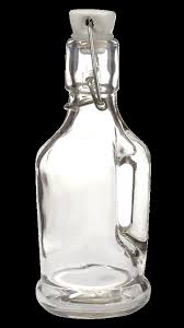 Home Made Glass Flip Top Lid Bottle