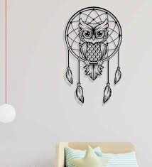 Dream Catcher Owl Metal Wall Art By