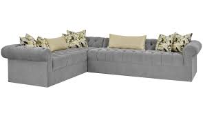 sleek and modern tufted sectional