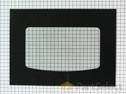 Exterior Oven Door Glass Black