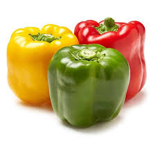 yellow red green bell pepper x3 one