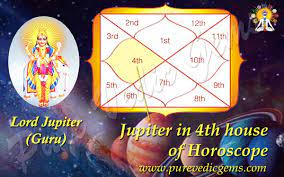 benefits of jupiter in 4th house of