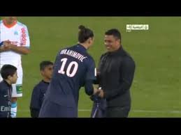 (ronaldo luiz nazario de lima; Luiz De Lima Ronaldo El Fenomeno Starts The Match Paris Sg Vs Marseille Youtube