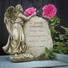 In Loving Memory Angel Stone Statue