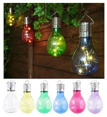 solar powered hanging light bulbs
