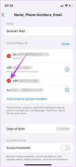how to change phone number ociated