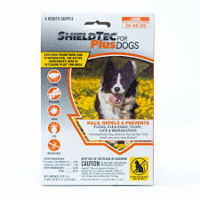 Shieldtec Plus Flea Tick And Mosquito Prevention For Large Dogs 34 66 Lbs 4 Months Protection Walmart Com