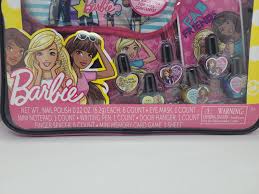 barbie sleepover kit 17pc nail polish