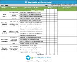 5s Manufacturing Assessment Lean Six Sigma Lean