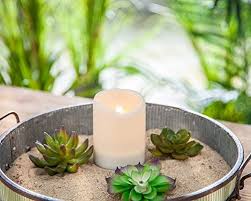outdoor solar flameless candle