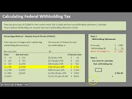 calculate payroll withholding tax