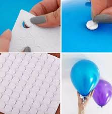 balloon stickers dots adhesive wedding