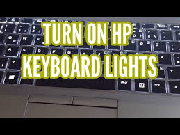 hp keyboard light turn on and off the