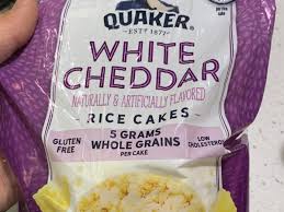 white cheddar rice cakes nutrition