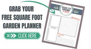 Free Square Foot Gardening Planner