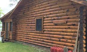 Log Cabin Home Staining Project