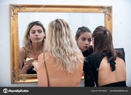 makeup applies cosmetics women