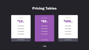 Free Powerpoint Pricing Table Slide Template Rick