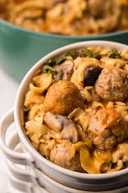 easy meatball stroganoff one pot meal