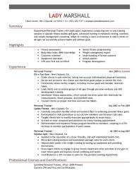 Best Personal Trainer Resume Example Livecareer