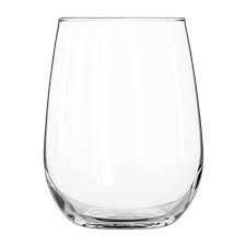 Slender Stemless Wine Drinking Glass