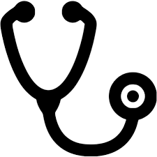 Black stethoscope icon - Free black stethoscope icons