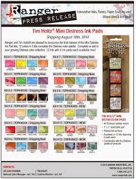 Mini Distress Ink Pads Colour Combinations Distress Ink