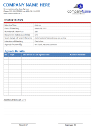 sle meeting agenda template for ms word
