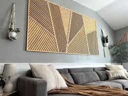 Wood Art Wood Wall Art Geometric Wood
