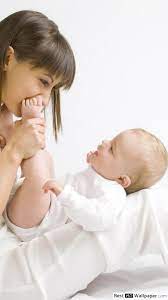Happy mother and baby HD wallpaper download