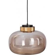 Led Amber Glass Pendant Lamp