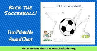 Free Sticker Behavior Chart Kick The Soccerball Acn