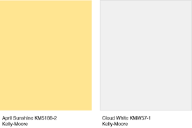9 White And Yellow Paint Color Pairings