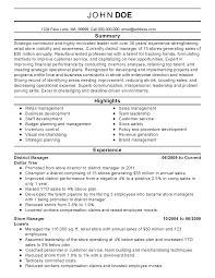 Manager resume samples management resume template explore different resume formats and templates. Professional District Manager Templates To Showcase Your Talent Myperfectresume