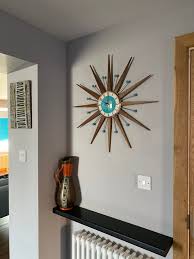 Top Ing Starburst Wall Clock By