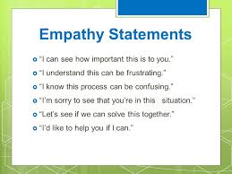 Empathy Statements Customer Service Magdalene Project Org