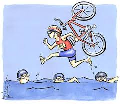 Image result for cartoons of man cycling in rain